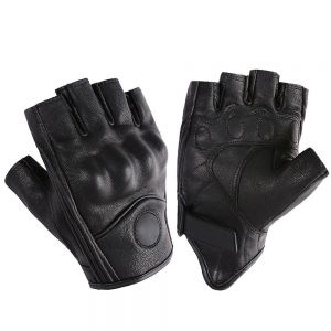 Men Goatskin Leather Motorcycle Gloves