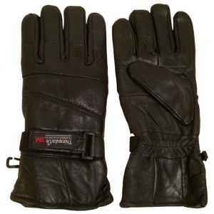 Mens Black Motorcycle Winter Gloves