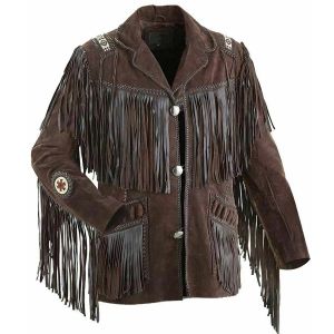 Men Traditional American Suede Western Jacket